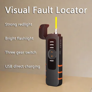 Kišeninis Optinio Tinklo Testeris Nešiojamų Pen Tipo Raudonos Šviesos Regėjimo Gedimų Lokatorius Įkrovimo Optinių Kabelių Bandymo