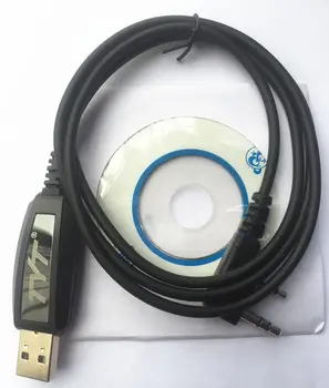 USB Programavimo Kabelis, programinės įrangos CD, Skaitmeninės DMR Du Būdu Radijo TYT MD-380 & MD-390 MD-UV380 MD-UV390