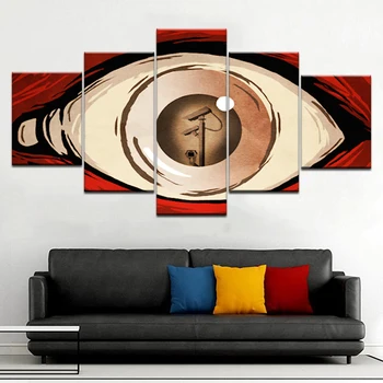5 Panel/gabalas HD Spausdinti Grafinis dizainas akis modernios sienos, plakatai, Drobė Meno Tapybos namų kambarį apdaila