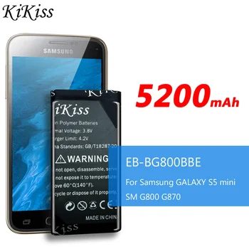 EB-BG800CBE Didelės Talpos Bateriją, Skirtą Samsung GALAXY S5 mini S5MINI SM-G800F G870a G870W EB-BG800BBE EB-BG800BBC Telefono Baterija