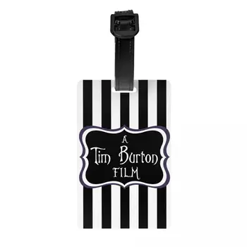Custom Tim Burton Filmas Bagažo etiketę Pavadinimas Kortelę Siaubo fantastinis Filmas Privatumo Padengti ID Etiketės, Kelionės Krepšys, Lagaminas