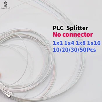 1x4 1x2 1x8 1x16 Optinio Pluošto PLC splitter be jungties kabelis 0.9 mm Mini Blockless 2,4 Uostų Pluošto PLC Splitter Ne Jungtis