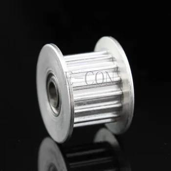 1pcs GT2 16 Dantų 3mm Pagimdė 6,5 mm pločio Aliuminio Laiko Diržo Įtempimo Skriemulys Su Guoliu 3D Spausdintuvas