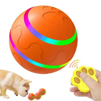 Juda Kamuolys Smart USB Įkrovimo Silikono Šuo Kamuoliukų su LED Šviesos Automatiškai Juda Kamuolys Kačių Šuniuką Šunys Pet Žaislas prekes