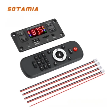 SOTAMIA 120W Bluetooth Stiprintuvo Galia 2x60W Hifi Stereo su Skambučių Įrašymas Lossless Mp3 Dekoderis Garso Dekodavimo Valdybos Mini Amp