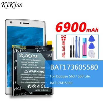 6900mAh Didelės Talpos Bateriją Doogee S60 / S60 Lite S60Lite Telefono Baterija BAT17M15580 BAT173605580