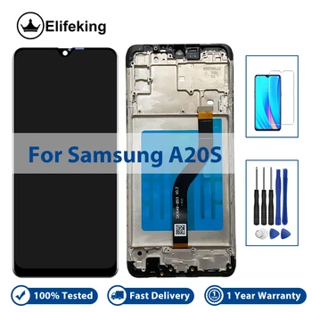 LCD Samsung Galaxy A20s Jutiklinis Ekranas skaitmeninis keitiklis Asamblėjos Pakeisti A207 A2070 SM-A207F Su Įrankiais