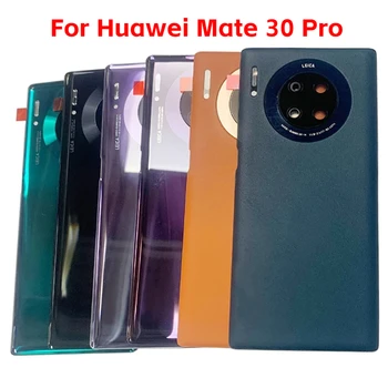 Originalus Galinio Dangtelio Huawei Mate 30 Pro Baterijos Dangtelis Galinių Durų apdailos Korpusas su Fotoaparato Objektyvą Logotipą, atsarginės Dalys