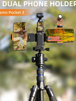 Mobiliojo Telefono Mount Veiksmų Kamera Priekyje Extension Adapter Gimbal Fotoaparato Priedai Šalto Batų Adapteris OSMO Kišenėje 3