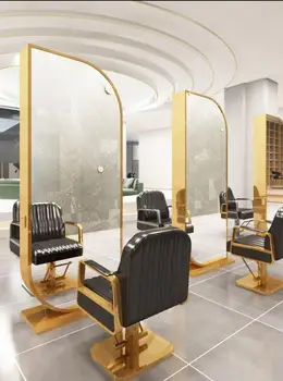 Wanghong kirpykla Jingtai kirpykla veidrodis madinga dvipusis veidrodis, spintelė integruota plaukų salonas