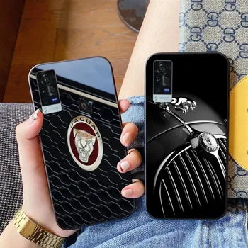Sporto J-Jaguarrs Automobilių Telefoną Atveju VIVO Y95 Y93 Y31 Y20 V19 V17 V15 Pro X60 NEX Soft Black Telefono Dangtelį