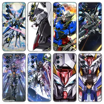 Gundam Anime-Robotas Atveju, Huawei P20 30 P40 P50 Pro P8 P9 P10 Lite 2017 P Smart Z S 2020 2021 Pro 2018 2019 Juodo Dangtelio