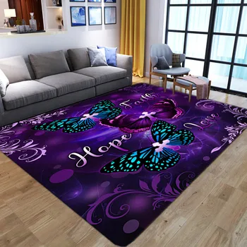 Spalvingas drugelis Spausdinti Kilimai namų svetainė, miegamasis sapnų dekoro Virtuvės Duris Ne slydimo kilimėliai minkštos grindų kilimėlis