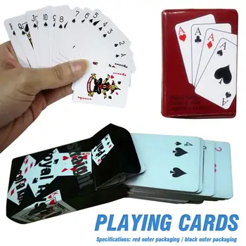 1Set Mini Poker Playing Cards 5.3x3.8cm Juokinga Lėlių Modeliai Mielas Miniatiūrinės Lėlės, Žaislai, Dekoratyvinis Kortos