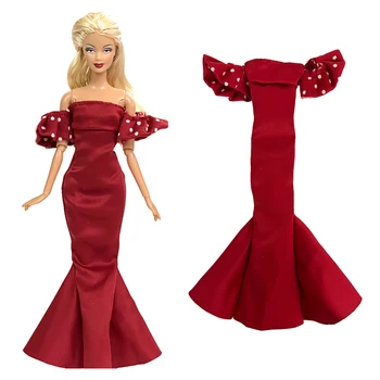 1 Set Raudona suknelė Barbie Lėlės Baleto suknelė vakare gown rankų darbo lėlė 30cm drabužiai, apranga 1/6 FR ST Dollhoues žaislai