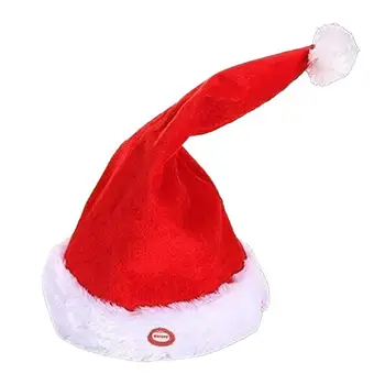 Elektros Kalėdų Skrybėlę Šiltas Ir Odos Draugiškas Kalėdinės Kepurės, Dainuoti Ir Supasi Sezoninio Decors Už Šalys Naujųjų Metų Išvakarėse
