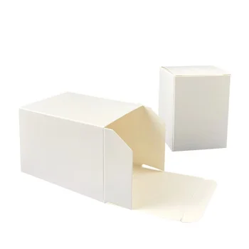 50pcs - Balta Popieriaus, Kartono Dėžutė, Pakavimo , 