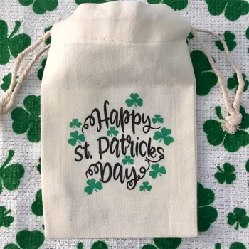 5vnt Shamrocks laimingas St. Patrick ' s Day Saldainiai naudai, dovanų maišeliai Pasisekė Airijos Šalis Dekoro vakarienės Stalo, viršuje Vietos Nustatymo ženklas