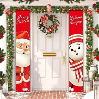 Kalėdų Senelis Kalėdų Durų Reklama Linksmų Kalėdų Dekoracijos Namų 2023 Kalėdų Ornamentu Kalėdos Navidad Dovana Naujųjų Metų 2024
