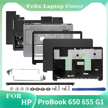 HP ProBook 650 655 G1 Nešiojamas LCD Back Cover/Front Bezel/Palmrest/Apačioje Krepšys/Vyrių Galinio Dangtelio Viršų Atgal Ekrano Atveju