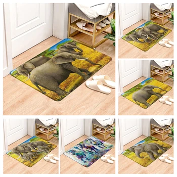 Namo įėjimo kilimas Namuose słomianka Gyvūnų aliejaus tapybos stilius Kambarys Pėdų kilimėlis, vonios kambarys neslidus kilimėlis Virtuvė vandens absorbcija kilimėlis