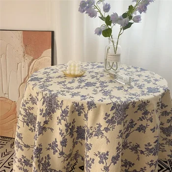 Baltos spalvos nėrinių staltiesė, arbatos stalo, marlė, trinkelėmis apsauga nuo dulkių dangtelis šalies staltiesė