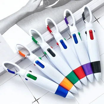 35Pcs Alpinizmo sagtis keturių spalvų šuolis plastiko tušinukas nešiojamų nešiotis kišenėje pen dovanų rašiklį