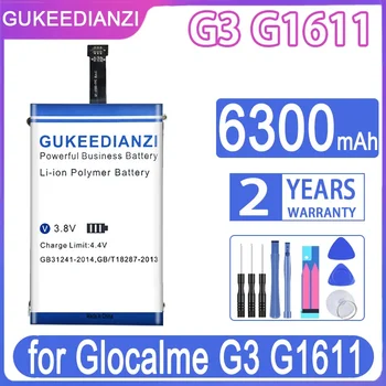 6300mAh GUKEEDIANZI Bateriją už Glocalme G3 G1611 Batteria + Nemokamas Įrankiai