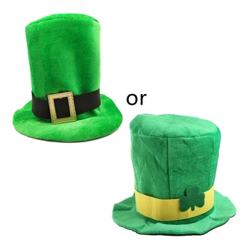 Saint Patrick Dieną Airijos Festivalis Skrybėlę Žalia Leprechaun Top Hat Tiekimą Namuose Šventė Šalies Cosplay Kostiumai, Rekvizitas