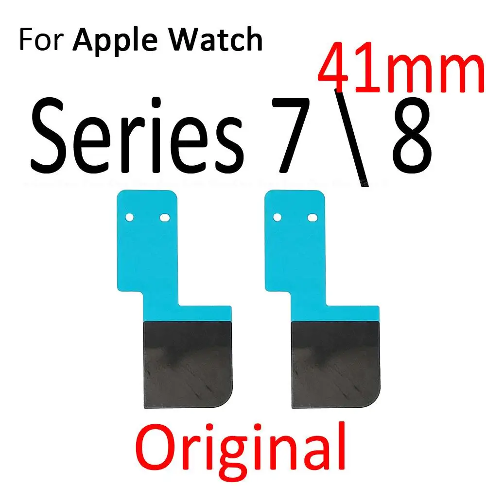 2vnt Apple Žiūrėti Serija 7 8 4 5 SE 6 S7 S8 45mm 41mm 40mm 44mm LCD Flex Kabelis Lipnia Juosta Juoda Šilumos Lipduko Klijų Dalys - 3