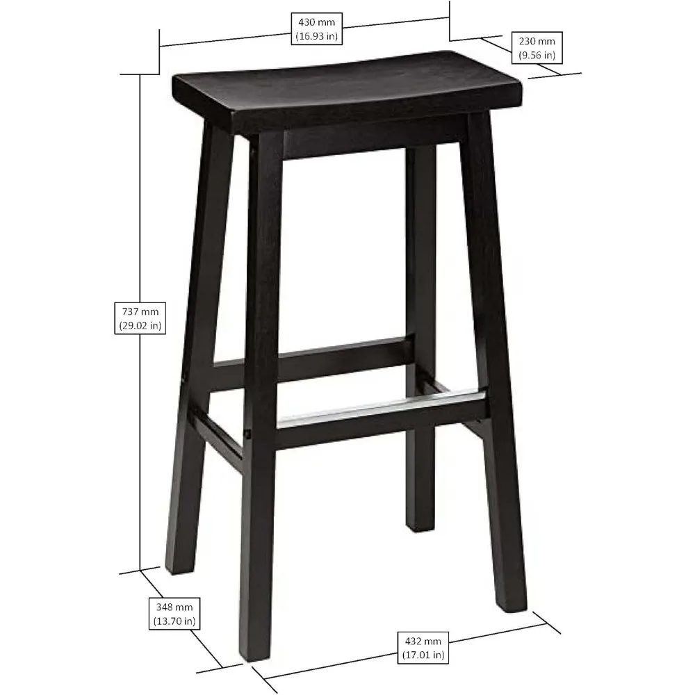 Baro Kėdės Iš Medžio Masyvo Balno Sėdynės Virtuvės Skaitiklis, Aukštis Išmatose Nemokamas Pristatymas Baldai - 5