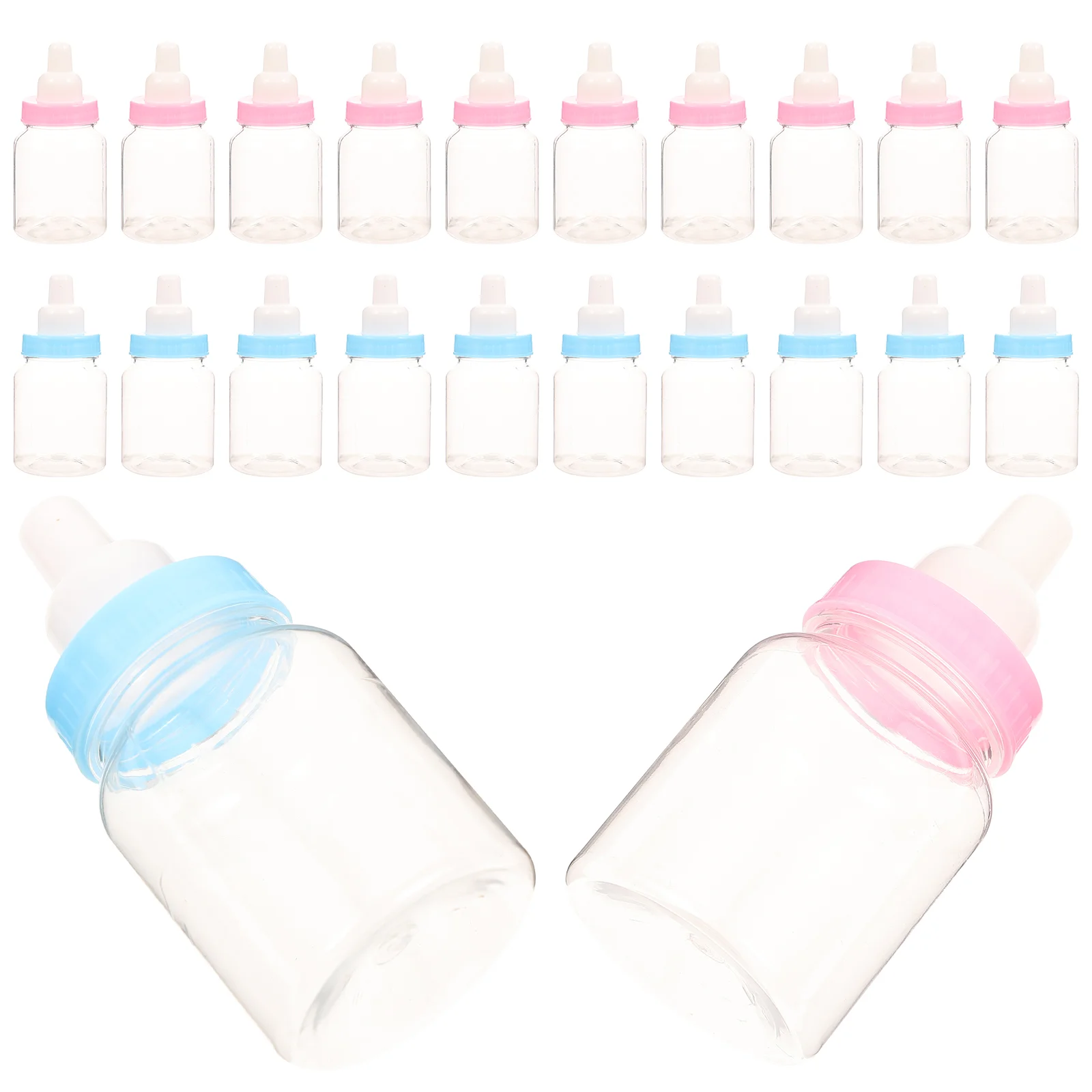 Besportble Kūdikių Buteliukai Miniatiūriniai Plastikinis Buteliukas Baby Shower Naudai Pildomus Saldainių Dėžutė - 2