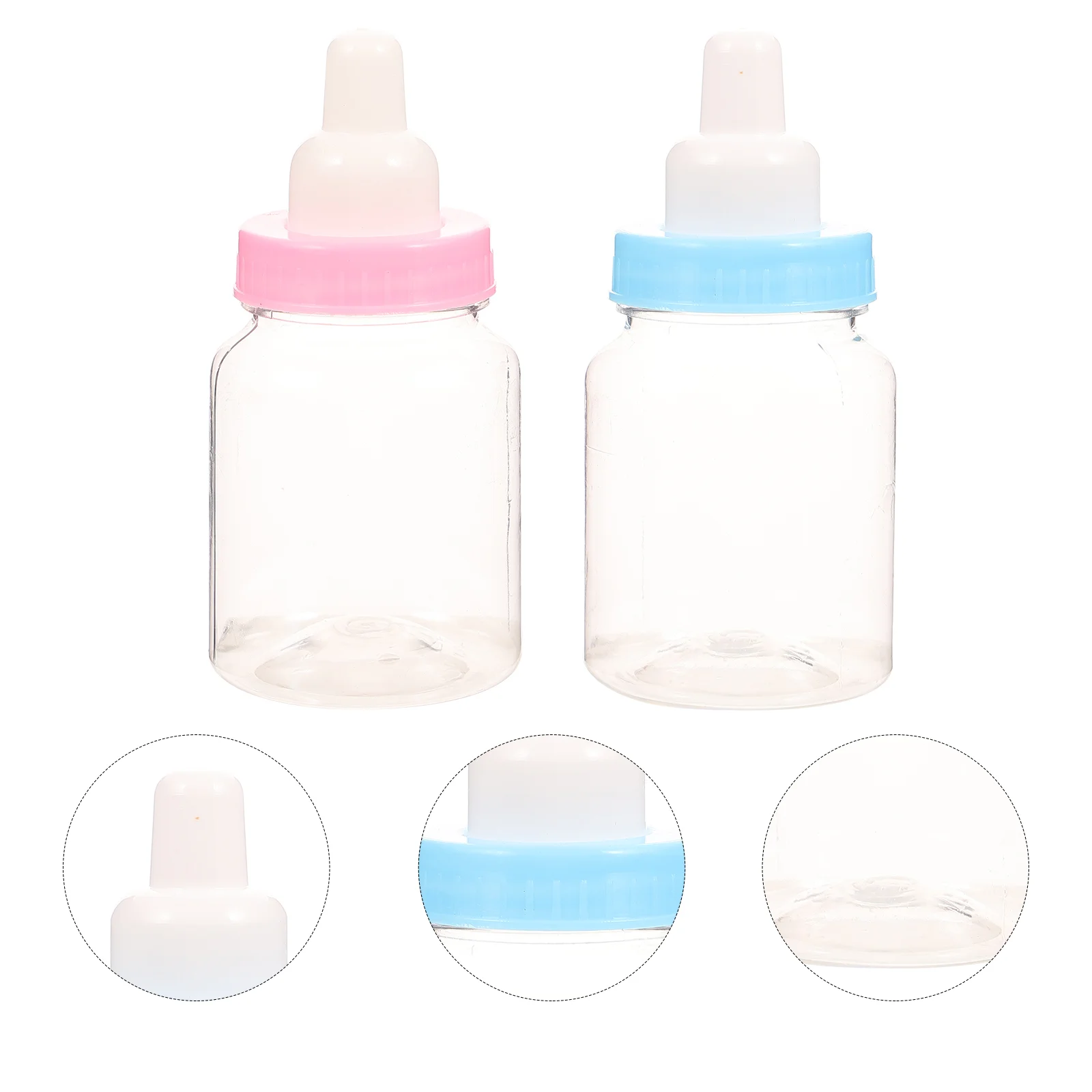 Besportble Kūdikių Buteliukai Miniatiūriniai Plastikinis Buteliukas Baby Shower Naudai Pildomus Saldainių Dėžutė - 5