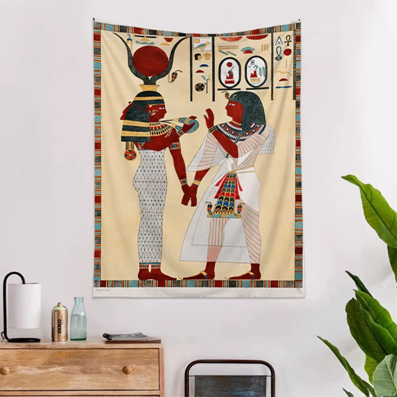 Egipto Faraonas Siuvinėjimas ant Sienų Dekoras Gobelenai Apdailos Miegamasis Kambarys Dekoro Estetinės Anime Headboards Namų Kawaii Meno - 2