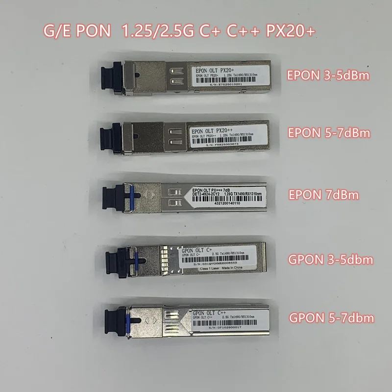 Epon GPON SC OLT Optische Transiveris PX20+PX20++ Px20+++ C+C++ SFPOLT1.25G 1490/1310nm 3-7dBm Sc Olt Ftth Solutionmodule Voor - 0