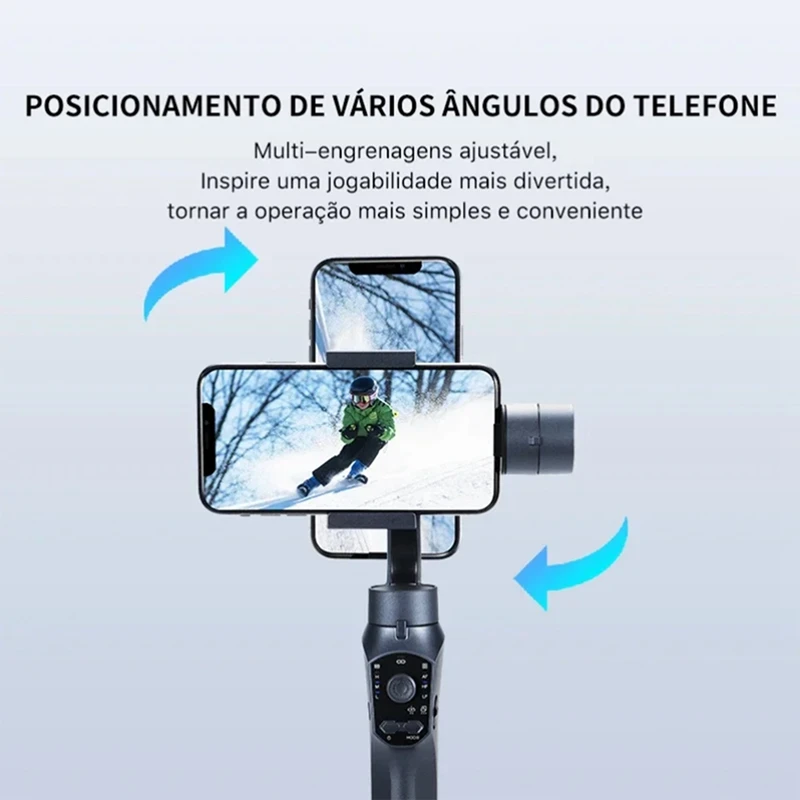 Išmanusis telefonas Trijų Ašių Gimbal Anti-Shake Stabilizavimo PROGRAMĄ Veido aptikimo funkcija Automatiškai Sekti Panoramines Nuotraukas - 5