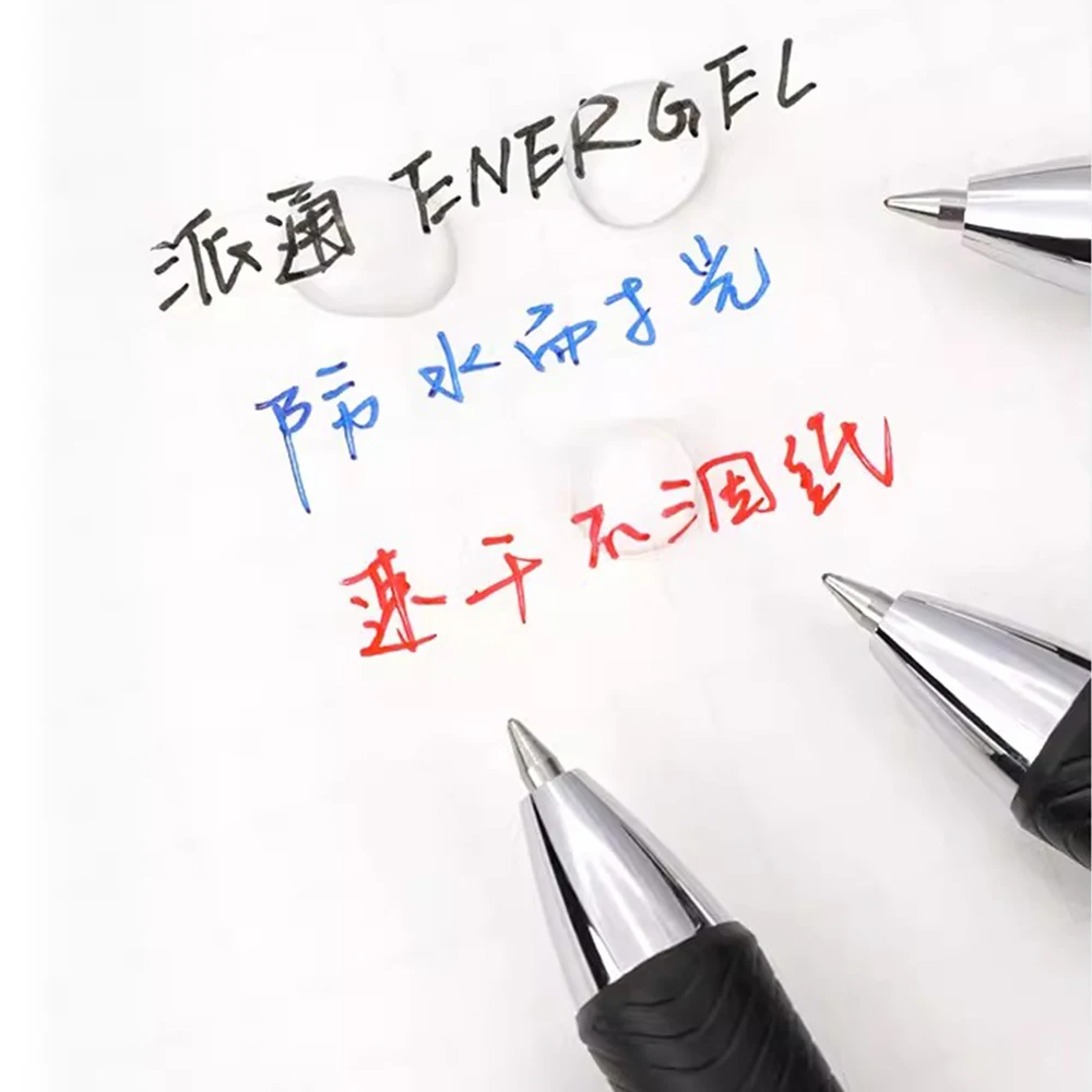 Japonija Pentel Greitai-džiovinimo Gelio Rašiklis BLP75 Sklandžiai Stumti Tipo Juodojo Aukso Vandeniui Parašą Pen 0,5 mm Office Raštinės reikmenys (Accessories - 4