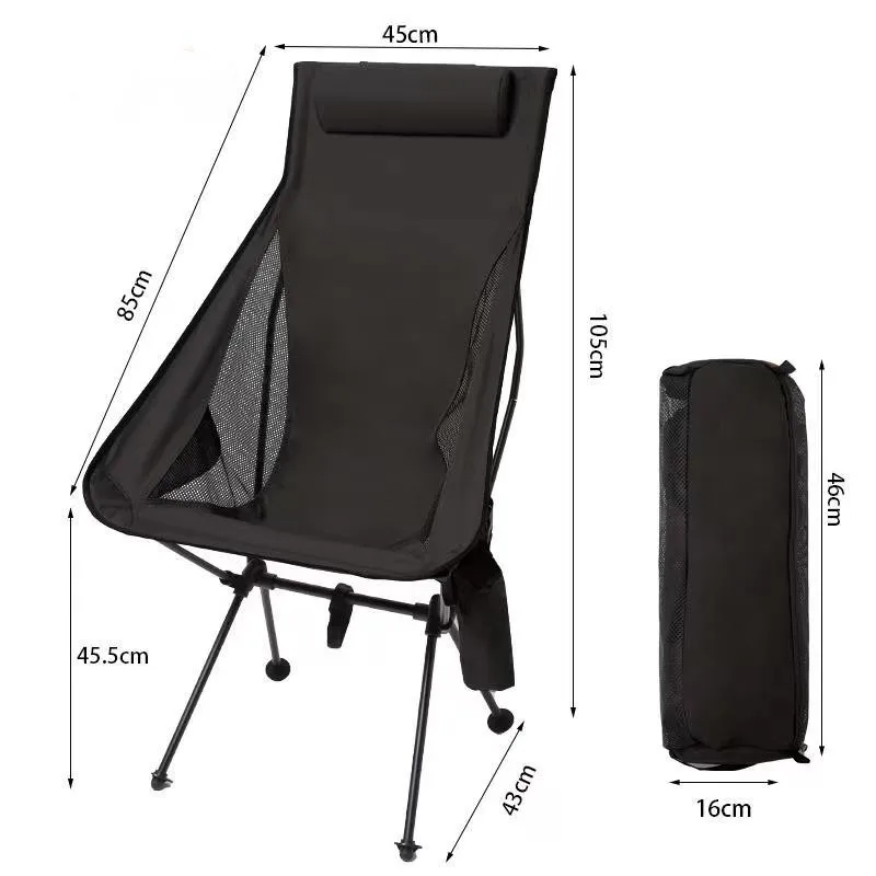 Lauko kempingas nešiojamų sulankstomoji kėdė padidėjo, ypač lengvas aliuminio lydinys laisvalaikio eskizas beach kempingas žvejybos kvėpuojanti kėdė - 5