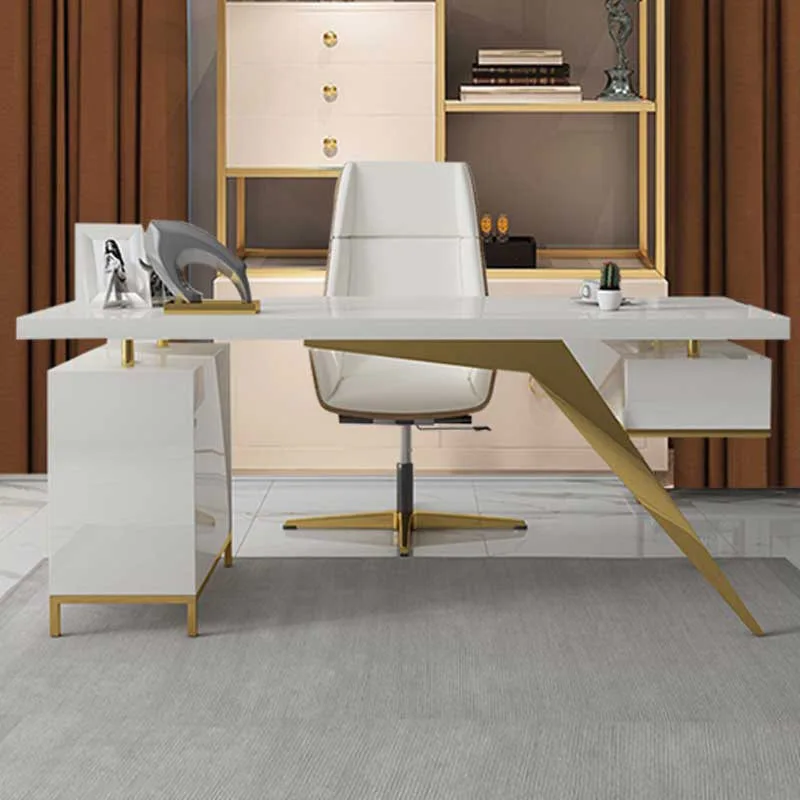 Modernus paprastumas, post-modernūs, prabangūs tyrimas, stalas, biuro stalas, šeimos miegamojo, Biuro kėdės, stalas baltas - 3