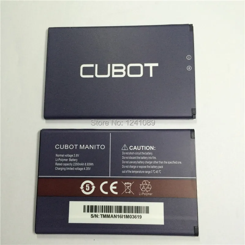Už CUBOT MAINTO baterija 2350mAh 5.0 colių mtk6737 Originalios baterijos Mobiliojo telefono baterija Didelės capacit Ilgas budėjimo laikas - 0